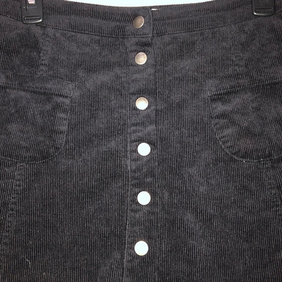 Black Corduroy Skirt - Picture 2 of 2